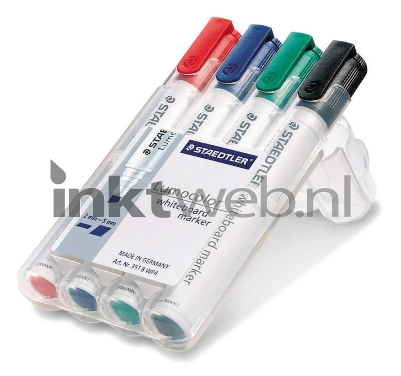 Staedtler Lumocolor whiteboard marker 351 assorti zwart en kleur