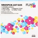 FLWR Brother LC-227/LC-225 zwart en kleur