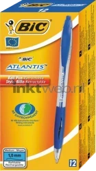 BIC Balpen Atlantis Classic 12-pack blauw Front box