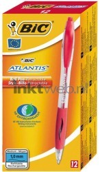 BIC Balpen Atlantis Classic 12-pack rood Front box