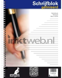 Work A4 Spiraalblok gelinieerd wit Product only