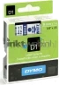 Dymo D1 blauw op wit 9mm blauw