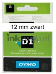 Dymo  D1 45013 zwart op wit breedte 12 mm Front box