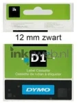 Dymo  D1 45013 zwart op wit breedte 12 mm