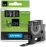 Dymo D1 wit op zwart 12mm wit