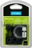 Dymo D1 permanent zwart op wit 19mm zwart