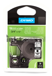 Dymo  D1 flexibel zwart op wit breedte 19 mm Combined box and product