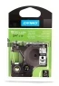 Dymo D1 flexibel zwart op wit 19mm zwart