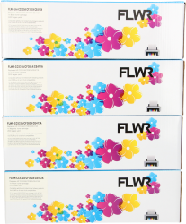 FLWR HP 305A 4-pack zwart en kleur Front box