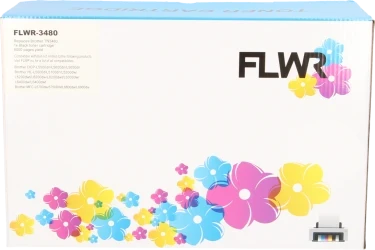 Huismerk Brother TN-3480 zwart Front box