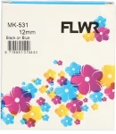 FLWR Brother  MK-531 zwart op blauw breedte 12 mm