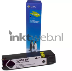 Huismerk HP 980XL zwart Combined box and product