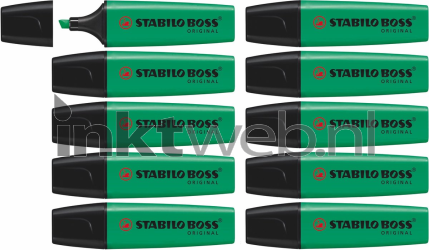 Stabilo Markeerstift BOSS 10-Pack turquoise Diverse
