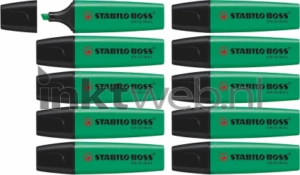 Stabilo Markeerstift BOSS 10-Pack turquoise Diverse