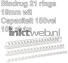 Fellowes Apex bindrug 19mm 21rings A4 100 stuks wit