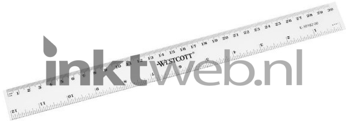 Westcott liniaal 30cm transparant Product only