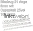 Fellowes Bindrug 6mm 21rings A4 100 stuks