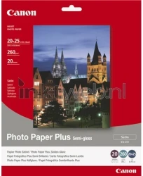 Canon  SG-201 fotopapier plus 20 x 25 Halfglanzend |  | 260 gr/m² 20 stuks Front box