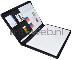 Desq 3690 A4 leren conferentiemap met ritssluiting zwart Product only