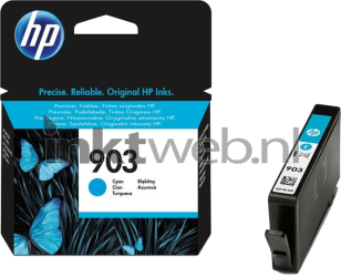 HP 903 cyaan Combined box and product
