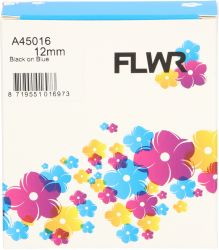 FLWR Dymo  45016  op  breedte 12 mm