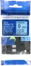 Huismerk Brother  TZE-521 zwart op blauw breedte 9 mm