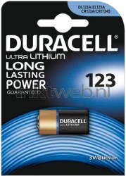 Duracell CR123 single pack Product only