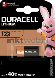 Duracell CR123 single pack Front box