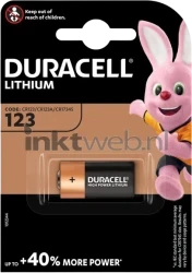 Duracell CR123 single pack Front box