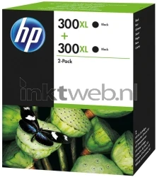 HP 300XL 2-pack zwart Front box