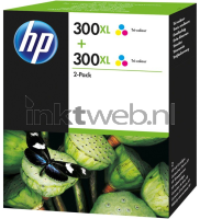 HP 300XL 2-pack (Opruiming 2 x 1-pack) kleur