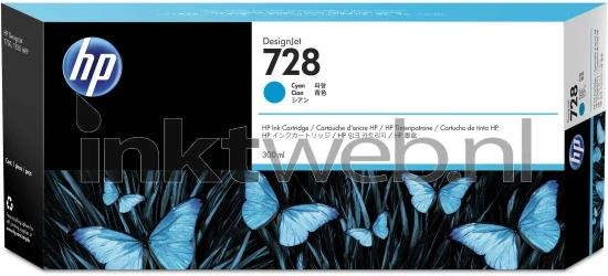 HP 728 cyaan Front box
