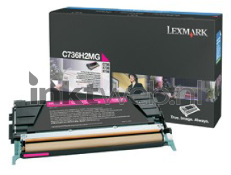 Lexmark C736, X736, X738 magenta Combined box and product