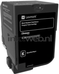 Lexmark 74C2SKE zwart Product only