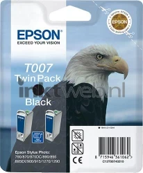 Epson T007 duopack zwart Front box