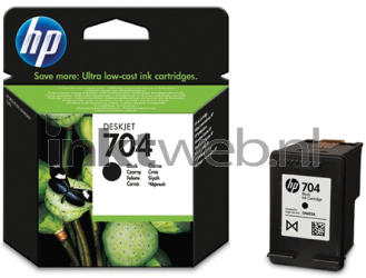 HP 704 zwart Combined box and product