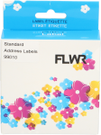 FLWR Dymo  99010 260 labels per rol 89 mm x 28 mm  wit