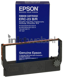 Epson ERC-23 B/R Lint mat zwart en rood Combined box and product