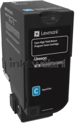 Lexmark 74C2HC0 cyaan Product only