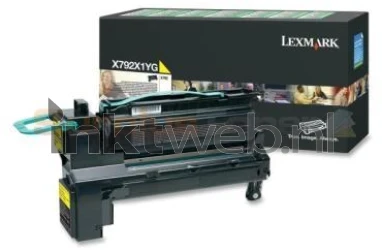 Lexmark X792 cyaan Combined box and product