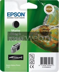 Epson T0348 mat zwart Front box