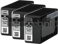 Canon PGI-1500XL 3-pack (Opruiming 3 x 1-pack los) zwart