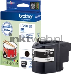 Brother LC-22U XL zwart Combined box and product