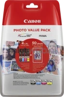 Canon CLI-551XL Multipack met fotopapier (Transport schade) zwart en kleur