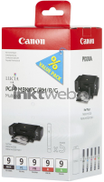 Canon PGI-9 Multipack MBK, PC, PM, R, G (Transport schade & lichte schade) zwart en kleur