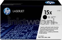 HP 15X hc (Sticker resten) zwart