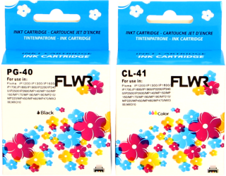 FLWR Canon PG-40 / CL-41 Multipack zwart en kleur Front box