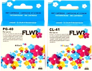 FLWR Canon PG-40 / CL-41 Multipack zwart en kleur Front box