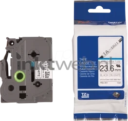Brother  HSE-251 zwart op wit breedte 23.6 mm Combined box and product