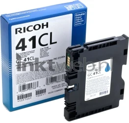 Ricoh GC-41 cyaan Combined box and product